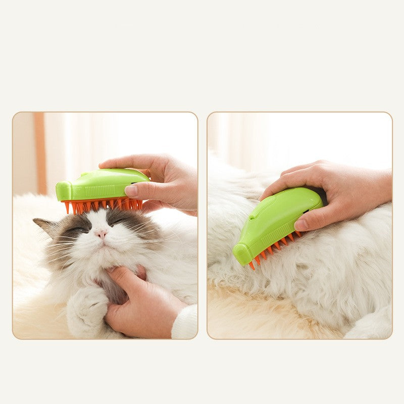 Brosse a vapeur 3 en 1 de qualité pour votre animal de compagnie avec nettoyage efficace.