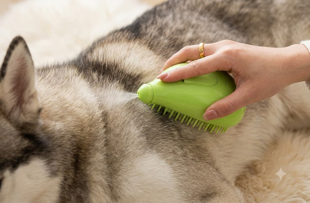 Brosse à Vapeur 3 en 1 pour Chien et Chat – Toilettage Vapeur
