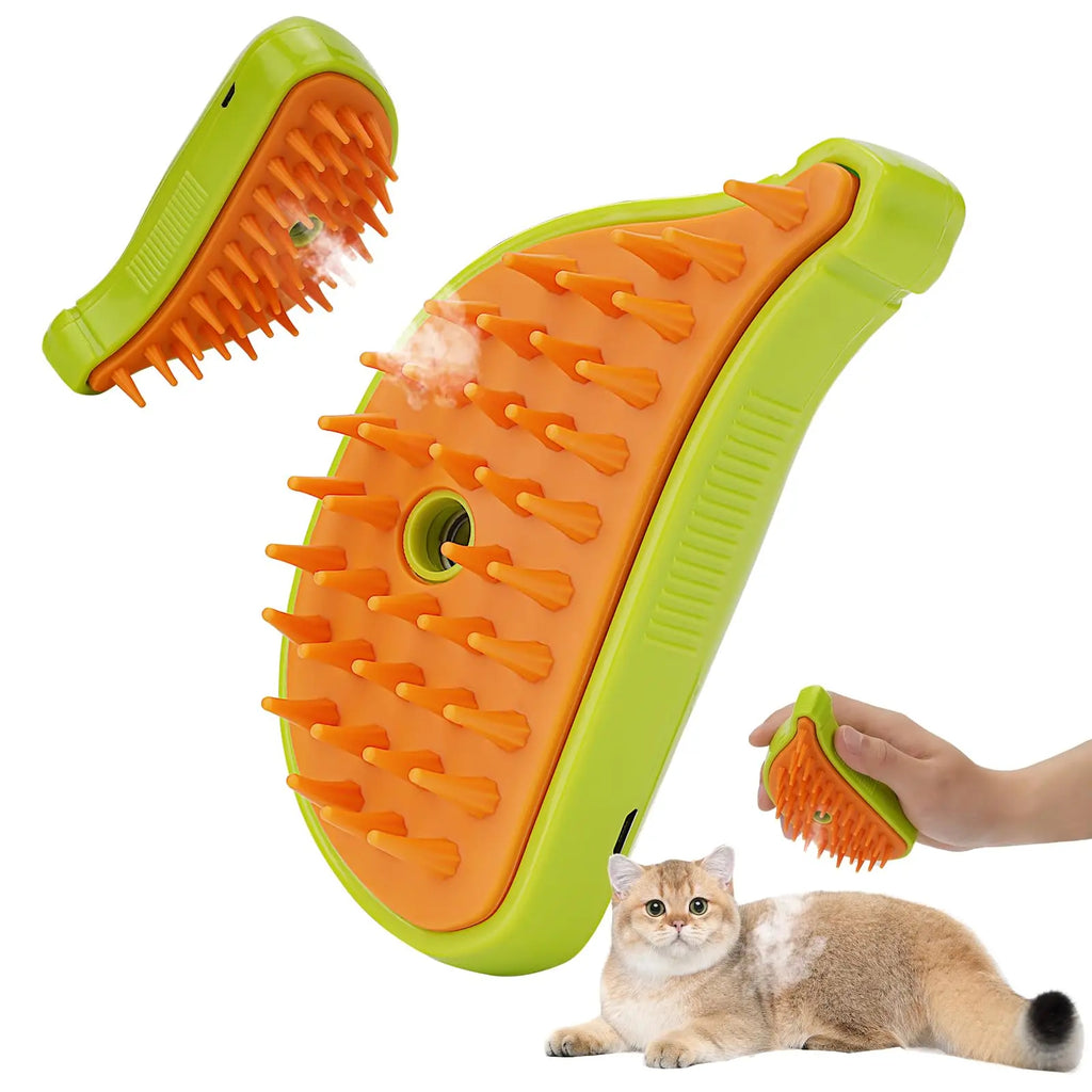 Brosse à Vapeur 3 en 1 pour Chien et Chat – Toilettage Vapeur