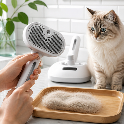 Peigne vaporisateur tenu en main - léger et facile à utiliser - Fetchypaw