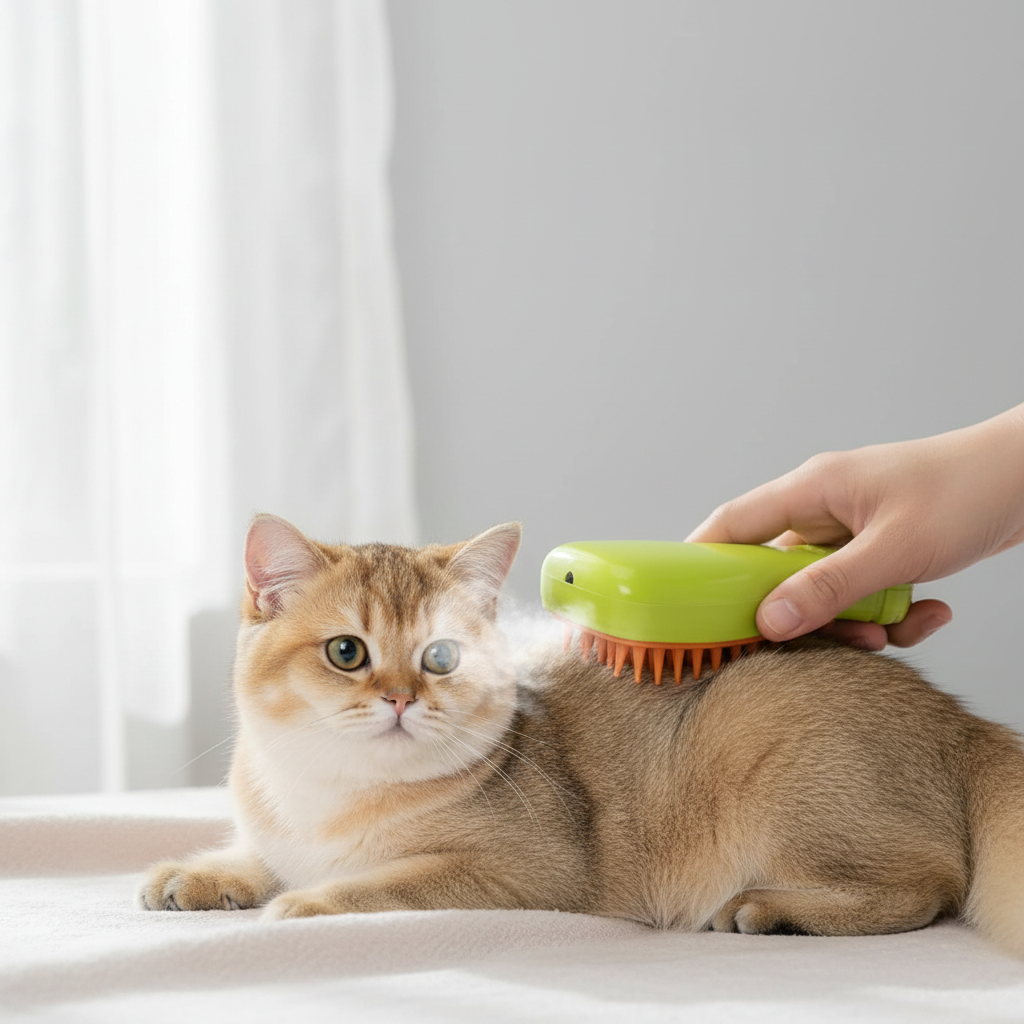 Brosse à Vapeur 3 en 1 pour Chien et Chat – Toilettage Vapeur